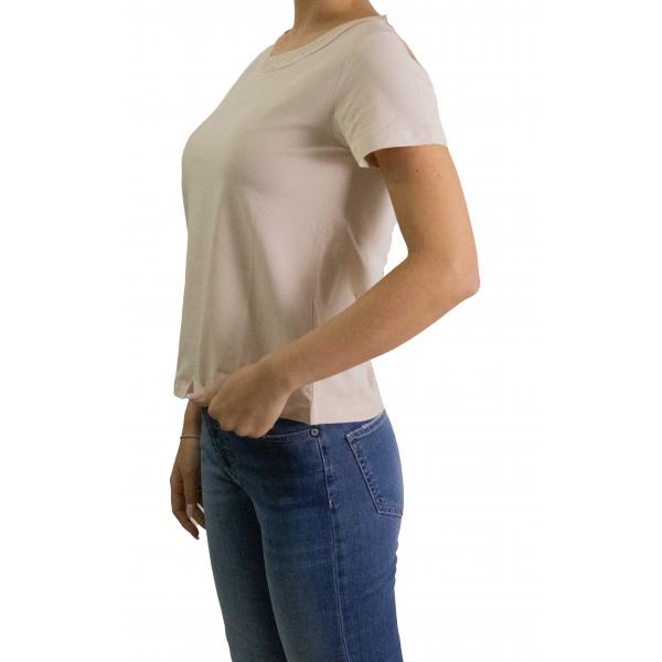 Maglia girocollo con bordo con brillantini